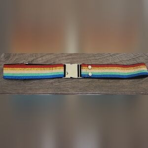 B - Sparkly, Adjustable Rainbow Belt